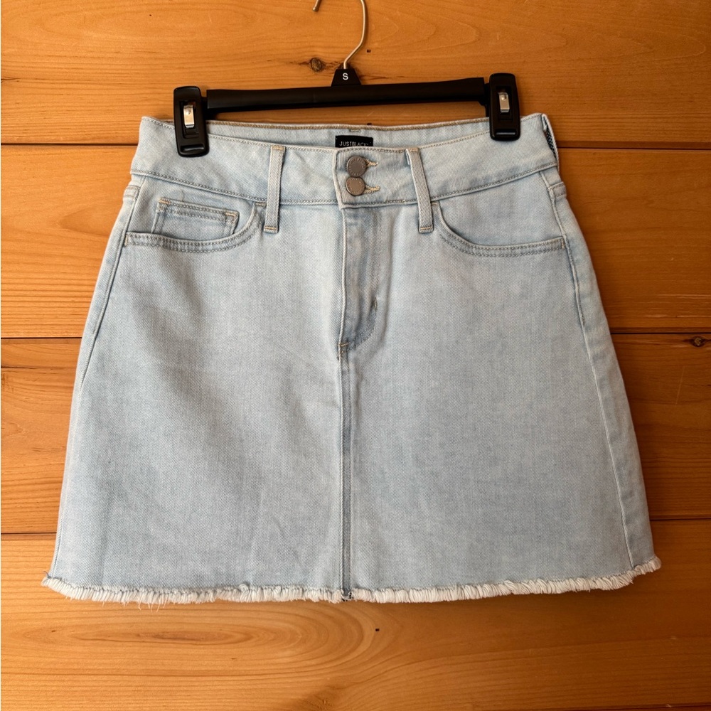 Just Black Denim Skirt